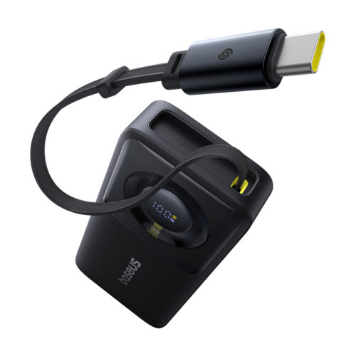 Sạc dự phòng hiệu Baseus Free2Pull with Retractable Cable 10000mAh 30W
