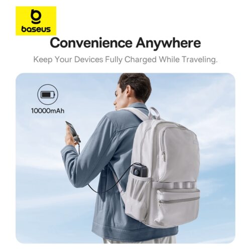 Sạc dự phòng hiệu Baseus Free2Pull with Retractable Cable 10000mAh 30W - Hình ảnh 6