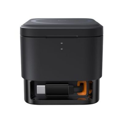 Baseus MagPro 2-in-1 Magnetic Wireless Charger 25W Cosmic Black - Tối giản không gian sạc của bạn với đế sạc không dây từ tính <strong>Baseus MagPro 2-in-1</strong>. Giải pháp hoàn hảo cho hệ sinh thái Apple, cho phép bạn sạc đồng thời iPhone (tương thích MagSafe) và AirPods (hoặc điện thoại phụ hỗ trợ sạc không dây) một cách nhanh chóng và tiện lợi. Với tổng công suất lên đến 25W, lực hít từ tính cực mạnh và thiết kế gập gọn 60° linh hoạt, sản phẩm không chỉ là một thiết bị sạc mà còn là một giá đỡ điện thoại thanh lịch. Màu Đen Vũ Trụ (Cosmic Black) tinh tế cùng các tính năng an toàn đa tầng biến <strong>Baseus MagPro 2-in-1</strong> trở thành phụ kiện không thể thiếu trên bàn làm việc hoặc tủ đầu giường của bạn.