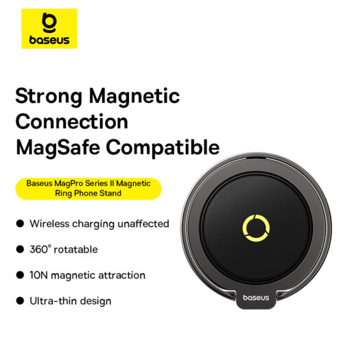 Giá đỡ điện thoại hiệu Baseus MagPro Series II Magnetic Ring - Hình ảnh 7