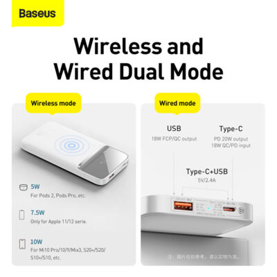 Sạc Dự Phòng Không Dây Baseus Magnetic Fast Charging 10000mAh 20W - Hít Từ Tính, Màn Hình LED, Sạc Nhanh PD Cho iPhone - Trải nghiệm sự tự do sạc không dây đích thực với pin sạc dự phòng <strong>Baseus Magnetic Fast</strong> Charging 10000mAh 20W. Với lực hít từ tính cực mạnh, pin tự động căn chỉnh và bám chắc vào mặt lưng iPhone (từ dòng 12 trở lên), cho phép bạn vừa sạc vừa sử dụng điện thoại một cách thoải mái. Công nghệ sạc nhanh không dây lên đến 15W và sạc nhanh có dây Power Delivery 20W qua cổng Type-C giúp nạp đầy 60% pin chỉ trong 30 phút. Dung lượng 10000mAh cung cấp năng lượng bền bỉ cho cả ngày dài. Màn hình LED kỹ thuật số hiển thị chính xác % pin còn lại, giúp bạn luôn chủ động. Sạc <strong>Baseus Magnetic Fast</strong> là giải pháp năng lượng không dây hoàn hảo, kết hợp giữa tốc độ, sự tiện lợi và thiết kế thời trang.