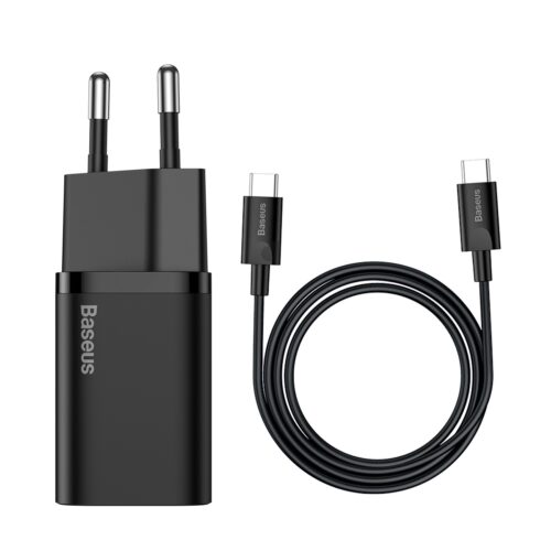 Bộ Sạc Nhanh Baseus Super Si 1C 25W EU - Hỗ Trợ Samsung Super Fast Charging, Kèm Cáp Type-C