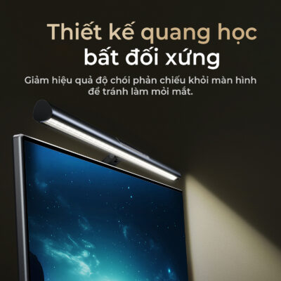 Đèn treo màn hình Baseus i-wok 3 Series Asymmetric Light Source Magnetic Screen Hanging Light - Nâng cấp không gian làm việc của bạn lên một tầm cao chuyên nghiệp với đèn treo màn hình <strong>Baseus i-wok 3 Series</strong>. Công nghệ nguồn sáng bất đối xứng độc quyền chiếu sáng hoàn hảo khu vực làm việc mà không gây lóa màn hình, bảo vệ mắt tối đa. Điểm nhấn đột phá là bộ điều khiển không dây dạng núm xoay, cho phép bạn tùy chỉnh độ sáng và 3 chế độ màu (trắng, vàng, hỗn hợp) một cách tiện lợi và tinh tế. Với chỉ số hoàn màu CRI>95, ánh sáng trung thực như ban ngày, lý tưởng cho công việc thiết kế và đòi hỏi sự chính xác về màu sắc. Đế hít từ tính thông minh giúp lắp đặt dễ dàng và nhanh chóng. Hãy chọn <strong>Baseus i-wok 3 Series</strong> để trải nghiệm sự chuyên nghiệp và thoải mái tối đa.