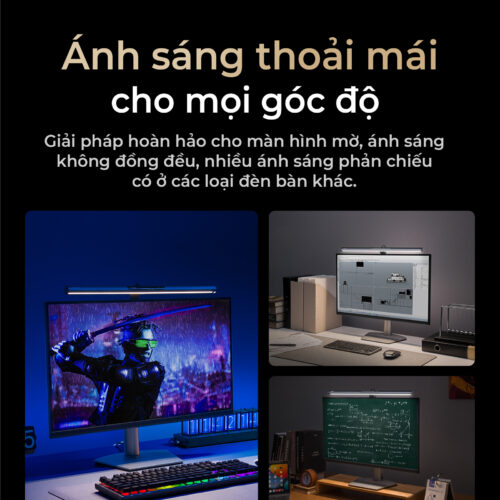 Đèn treo màn hình Baseus i-wok 3 Series Asymmetric Light Source Magnetic Screen Hanging Light - Hình ảnh 6