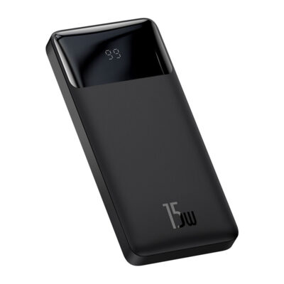 Sạc dự phòng hiệu Baseus Bipow Digital Display 20000mAh 15W - Luôn kết nối và tràn đầy năng lượng với pin sạc dự phòng <strong>Baseus Bipow Digital Display 20000mAh 15W</strong>. Sở hữu dung lượng khủng 20000mAh, sản phẩm là nguồn năng lượng dồi dào cho nhiều ngày sử dụng, lý tưởng cho những chuyến đi dài hay khi bạn phải di chuyển liên tục. Màn hình LED kỹ thuật số hiển thị chính xác % pin còn lại, giúp bạn dễ dàng kiểm soát năng lượng. Với công suất sạc 15W và khả năng sạc cùng lúc 3 thiết bị qua 3 cổng ra tiện lợi, đây là giải pháp năng lượng hiệu quả cho smartphone, máy tính bảng và tai nghe của bạn. Thiết kế tối giản, bề mặt chống trượt tinh tế, <strong>Baseus Bipow Digital Display 20000mAh 15W</strong> là người bạn đồng hành đáng tin cậy cho mọi nhu cầu.