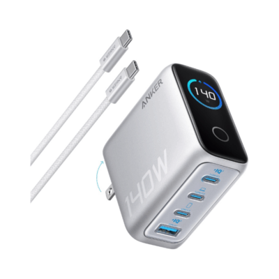 Sạc Anker Zolo 140W B2697 GaN - 3 Cổng USB-C, 1 Cổng USB-A, Màn Hình LED Thông Minh, Power Delivery 3.1 | Anker Zolo 140W B2697 Chính Hãng