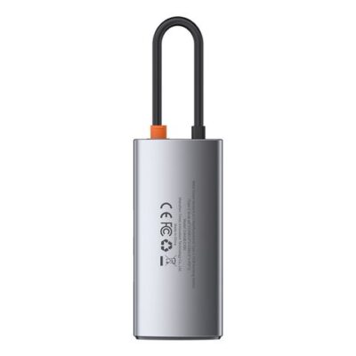 Cổng chuyển đổi Baseus Metal Gleam Hub Type C 4-IN-1 - Mở khóa toàn bộ tiềm năng kết nối của MacBook, laptop với Hub chuyển đổi <strong>Baseus Metal Gleam Hub Type C 4-IN-1</strong>. Với thiết kế vỏ nhôm sang trọng và siêu nhỏ gọn, sản phẩm biến một cổng Type-C duy nhất thành 4 cổng mạnh mẽ: 3 cổng USB 3.0 tốc độ cao 5Gbps và 1 cổng sạc nhanh Power Delivery (PD) 100W. Giờ đây, bạn có thể vừa sạc laptop với công suất tối đa, vừa kết nối cùng lúc chuột, bàn phím, ổ cứng, USB và nhiều thiết bị ngoại vi khác. Tốc độ truyền dữ liệu siêu nhanh giúp sao chép file dung lượng lớn chỉ trong vài giây. <strong>Baseus Metal Gleam Hub Type C 4-IN-1</strong> là giải pháp hoàn hảo để tối ưu hóa không gian làm việc, nâng cao hiệu suất và mang lại sự tiện lợi tối đa.