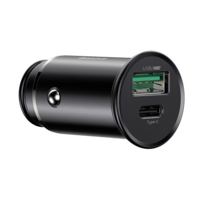 Sạc ô tô hiệu Baseus Circular metal A+C 30W PPS
