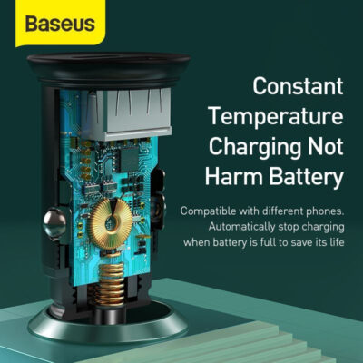 Sạc ô tô hiệu Baseus Circular metal A+C 30W PPS - Nâng cấp trải nghiệm sạc trên xe hơi của bạn với tẩu sạc <strong>Baseus Circular metal A+C 30W PPS</strong>. Với thiết kế kim loại nguyên khối sang trọng và nhỏ gọn, sản phẩm không chỉ là một phụ kiện công nghệ mà còn là điểm nhấn đẳng cấp cho nội thất xe. Trang bị 2 cổng sạc USB-A và USB-C, cùng tổng công suất 30W mạnh mẽ, tẩu sạc hỗ trợ sạc nhanh PD cho iPhone và đặc biệt là công nghệ PPS (Super Fast Charging) cho các dòng điện thoại Samsung cao cấp. Giờ đây, bạn và người đi cùng có thể nạp đầy năng lượng cho hai thiết bị cùng lúc với tốc độ đáng kinh ngạc. An toàn, hiệu quả và thẩm mỹ, <strong>Baseus Circular metal A+C 30W PPS</strong> là người bạn đồng hành không thể thiếu trên mọi nẻo đường.