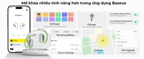 Tai Nghe Bluetooth Baseus Eli Sport 1 Open-Ear TWS Earbuds - Hình ảnh 18