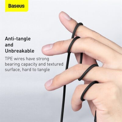 Tai nghe có dây hiệu Baseus Encok 3.5mm H19 - Khám phá thế giới âm thanh sống động cùng tai nghe <strong>Baseus Encok 3.5mm H19</strong>. Với thiết kế công thái học nghiêng 60 độ độc đáo, tai nghe mang lại cảm giác đeo thoải mái suốt ngày dài mà không gây đau tai. Màng loa PET 14mm tái tạo âm thanh Hi-Fi chi tiết, từ dải bass trầm ấm đến treble trong trẻo, cho bạn đắm chìm trong từng giai điệu. Micro đa hướng độ nhạy cao đảm bảo cuộc gọi luôn rõ ràng, liền mạch. Tích hợp bộ điều khiển thông minh ngay trên dây, việc điều khiển nhạc và cuộc gọi chưa bao giờ dễ dàng hơn. Sở hữu ngay <strong>Baseus Encok 3.5mm H19</strong> chính hãng để nâng tầm trải nghiệm âm thanh của bạn!