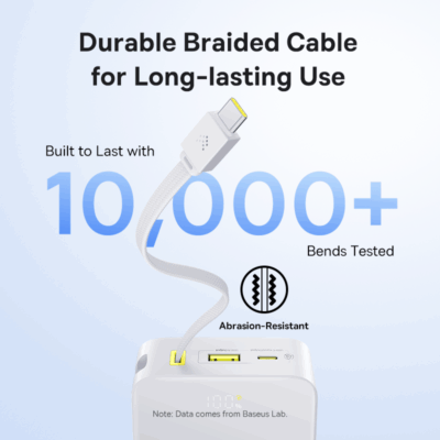 Sạc dự phòng hiệu Baseus EnerFill FC51 Bipow2 Pro Digital Display with Built-in Cable 20000mAh 22.5W - Nói lời tạm biệt với những sợi cáp sạc rối rắm và nỗi lo quên mang theo cáp! Sạc dự phòng <strong>Baseus EnerFill FC51 Bipow2 Pro Digital Display</strong> là giải pháp năng lượng "tất cả trong một" mà bạn đang tìm kiếm. Với dung lượng khủng 20000mAh và công suất sạc nhanh 22.5W, sản phẩm đảm bảo cung cấp năng lượng cho nhiều thiết bị trong nhiều ngày. Điểm nhấn đặc biệt là sợi cáp Type-C tích hợp sẵn tiện lợi và màn hình LED kỹ thuật số hiển thị chính xác từng % pin. Thiết kế nhỏ gọn, hiện đại cùng nhiều cổng sạc, <strong>Baseus EnerFill FC51 Bipow2 Pro Digital Display</strong> là người bạn đồng hành lý tưởng cho mọi chuyến đi, giúp bạn luôn kết nối.