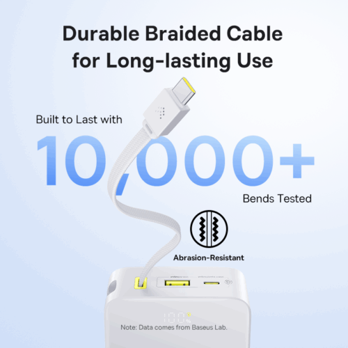 Sạc dự phòng hiệu Baseus EnerFill FC51 Bipow2 Pro Digital Display with Built-in Cable 20000mAh 22.5W - Hình ảnh 5