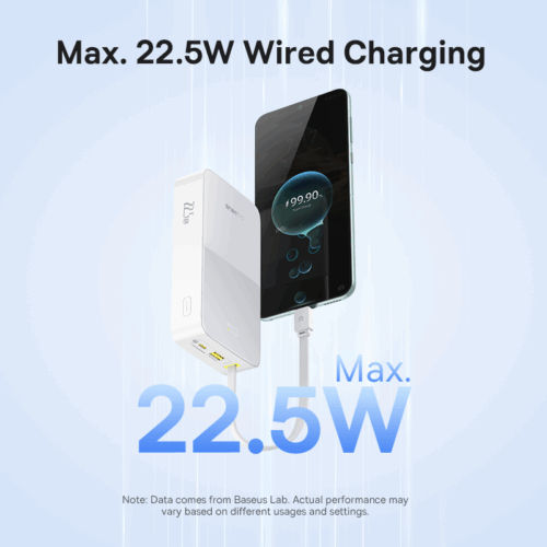 Sạc dự phòng hiệu Baseus EnerFill FC51 Bipow2 Pro Digital Display with Built-in Cable 20000mAh 22.5W - Hình ảnh 7