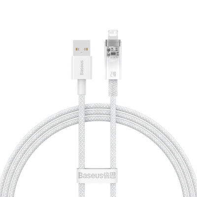 Cáp sạc nhanh hiệu Baseus Explorer Series with Smart Temperature Control USB to iP 2.4A - Bạn có lo lắng điện thoại bị nóng lên khi sạc, đặc biệt là lúc sạc qua đêm? Cáp sạc thông minh <strong>Baseus Explorer Series with Smart Temperature Control USB to iP 2.4A</strong> là giải pháp an toàn tối ưu. Được tích hợp chip kiểm soát nhiệt độ thông minh, sợi cáp này tự động điều chỉnh dòng điện, ngăn ngừa hiệu quả tình trạng quá nhiệt và bảo vệ tuổi thọ pin. Tận hưởng tốc độ sạc nhanh ổn định 2.4A và truyền dữ liệu hiệu quả. Với thiết kế "Explorer" trong suốt độc đáo và vỏ bện dù siêu bền, <strong>Baseus Explorer Series with Smart Temperature Control USB to iP 2.4A</strong> mang đến sự an tâm và phong cách cho mọi người dùng Apple.