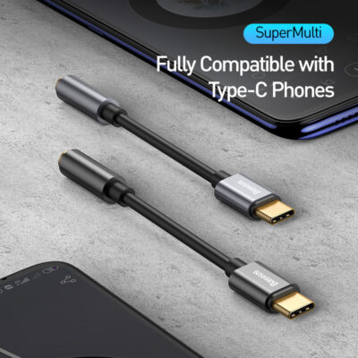 Đầu chuyển đổi hiệu Baseus Type-C Male to 3.5mm Female L54 - Điện thoại của bạn không có jack 3.5mm? Đừng vội từ bỏ chiếc tai nghe có dây yêu thích của mình! Đầu chuyển đổi <strong>Baseus Type-C Male to 3.5mm Female L54</strong> là giải pháp hoàn hảo, giúp kết nối tai nghe 3.5mm truyền thống với các thiết bị Type-C hiện đại. Được trang bị chip giải mã âm thanh (DAC) cao cấp, adapter đảm bảo truyền tải chất âm Hi-Fi trung thực, không suy hao, giữ trọn vẹn cảm xúc của bản nhạc gốc. Sản phẩm hỗ trợ đầy đủ micro đàm thoại và các phím chức năng trên dây tai nghe. Với thiết kế dây dù bện bền bỉ và vỏ hợp kim nhôm sang trọng, <strong>Baseus Type-C Male to 3.5mm Female L54</strong> là phụ kiện nhỏ gọn, đáng tin cậy cho mọi tín đồ âm thanh.