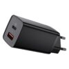 Sạc nhanh hiệu Baseus GaN2 Lite C+U 65W EU - Dọn dẹp bàn làm việc và đơn giản hóa cuộc sống của bạn với củ sạc <strong>Baseus Compact 2U+C 30W EU</strong>. Đây là giải pháp năng lượng "tất cả trong một", với thiết kế siêu nhỏ gọn nhưng lại sở hữu đến 3 cổng sạc tiện lợi: 1 cổng USB-C PD 30W và 2 cổng USB-A. Sản phẩm có khả năng sạc nhanh đồng thời cho cả điện thoại iPhone, Samsung, tai nghe không dây và nhiều thiết bị khác. Công nghệ phân phối dòng điện thông minh BPS đảm bảo sạc nhanh và an toàn cho tất cả các thiết bị được kết nối. Hãy đầu tư vào sự gọn gàng và hiệu suất với củ sạc đa năng <strong>Baseus Compact 2U+C 30W EU</strong>.