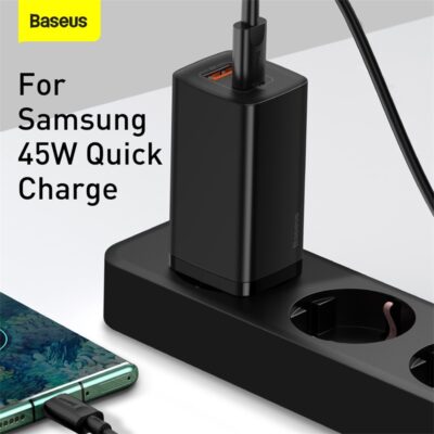 Sạc nhanh hiệu Baseus GaN2 Lite C+U 65W EU - Dọn dẹp bàn làm việc và đơn giản hóa cuộc sống của bạn với củ sạc <strong>Baseus GaN2 Lite C+U 65W EU</strong>. Đây là giải pháp năng lượng "tất cả trong một", tích hợp công nghệ GaN2 Lite tiên tiến, mang đến công suất 65W mạnh mẽ trong một thiết kế nhỏ gọn đáng kinh ngạc. Với 1 cổng USB-C và 1 cổng USB-A, sản phẩm có thể sạc nhanh đồng thời cho cả laptop như MacBook Air, điện thoại iPhone và các thiết bị Android. Công nghệ BPS II tự động phân phối dòng điện thông minh, đảm bảo sạc nhanh và an toàn. Hãy đầu tư vào sự gọn gàng và hiệu suất với <strong>Baseus GaN2 Lite C+U 65W EU</strong>.
