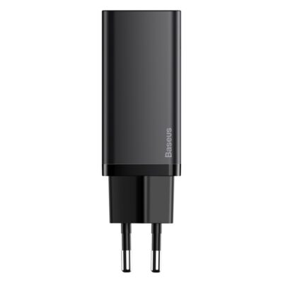 Sạc nhanh hiệu Baseus GaN2 Lite C+U 65W EU - Dọn dẹp bàn làm việc và đơn giản hóa cuộc sống của bạn với củ sạc <strong>Baseus GaN2 Lite C+U 65W EU</strong>. Đây là giải pháp năng lượng "tất cả trong một", tích hợp công nghệ GaN2 Lite tiên tiến, mang đến công suất 65W mạnh mẽ trong một thiết kế nhỏ gọn đáng kinh ngạc. Với 1 cổng USB-C và 1 cổng USB-A, sản phẩm có thể sạc nhanh đồng thời cho cả laptop như MacBook Air, điện thoại iPhone và các thiết bị Android. Công nghệ BPS II tự động phân phối dòng điện thông minh, đảm bảo sạc nhanh và an toàn. Hãy đầu tư vào sự gọn gàng và hiệu suất với <strong>Baseus GaN2 Lite C+U 65W EU</strong>.
