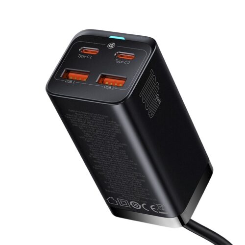 Sạc nhanh hiệu Baseus GaN3 Pro Desktop 2U+2C 100W EU - Hình ảnh 5