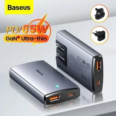 Bộ sạc nhanh hiệu Baseus GaN5 Pro 2C + U 140W EU (With Cable Type-C to Type-C 240W 1m) - Giải phóng sức mạnh tối thượng cho mọi thiết bị của bạn với củ sạc <strong>Baseus GaN5 Pro</strong> 140W. Đây là trạm năng lượng di động đích thực, tích hợp công nghệ GaN5 tiên tiến nhất, mang đến công suất 140W khổng lồ trong một kích thước nhỏ gọn đến kinh ngạc. Với 2 cổng USB-C và 1 cổng USB-A, sản phẩm có thể sạc nhanh đồng thời cho MacBook Pro 16 inch, iPad và điện thoại. Đặc biệt, bộ sản phẩm là một món hời công nghệ khi đi kèm sẵn sợi cáp Type-C to Type-C 240W chuẩn PD 3.1, đảm bảo hiệu suất tối đa. Hãy đơn giản hóa cuộc sống và dọn dẹp bàn làm việc của bạn với <strong>Baseus GaN5 Pro</strong>.