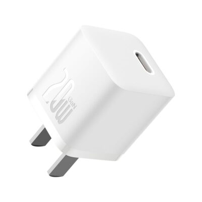 Củ sạc nhanh Baseus GaN5 Fast Charger 1C 20W - Trải nghiệm công nghệ sạc của tương lai với củ sạc <strong>Baseus GaN5 Fast Charger 1C 20W</strong>. Nhờ công nghệ GaN5 (Gallium Nitride thế hệ 5) tiên tiến, củ sạc có kích thước siêu nhỏ gọn, nhỏ hơn 50% so với củ sạc 20W thông thường nhưng vẫn cung cấp công suất sạc nhanh Power Delivery 20W mạnh mẽ. Sạc đầy 60% pin cho iPhone chỉ trong 30 phút. Công nghệ kiểm soát nhiệt độ thông minh BCT đảm bảo sạc nhanh nhưng luôn mát mẻ và an toàn. Thiết kế tối giản, sang trọng, <strong>Baseus GaN5 Fast Charger 1C 20W</strong> là sự lựa chọn hoàn hảo để thay thế củ sạc cũ, mang lại sự kết hợp hoàn hảo giữa kích thước, tốc độ và sự an toàn.