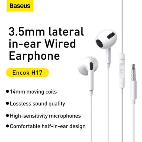 Tai nghe có dây hiệu Baseus Encok 3.5mm lateral in-ear H17 - Hình ảnh 10
