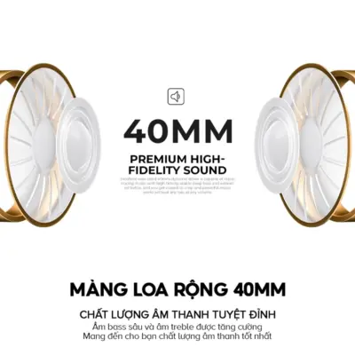 Tai Nghe Headphone HAVIT H633BT, Bluetooth 5.1 Công Thái Học, Nghe Đến 22H - Hàng Chính Hãng - Đắm chìm trong không gian âm nhạc của riêng bạn với tai nghe chụp tai <strong>HAVIT H633BT</strong>. Nổi bật với thiết kế công thái học siêu nhẹ và đệm tai mềm mại, sản phẩm mang lại cảm giác đeo thoải mái suốt cả ngày dài. Tận hưởng âm nhạc không giới hạn với thời lượng pin ấn tượng lên đến 22 giờ chỉ với một lần sạc. Chất âm sống động với âm bass mạnh mẽ, nội lực, phù hợp với mọi thể loại nhạc. Kết nối Bluetooth 5.1 ổn định, thiết kế gập gọn tiện lợi và micro đàm thoại tích hợp biến <strong>HAVIT H633BT</strong> trở thành người bạn đồng hành lý tưởng cho công việc, học tập và những chuyến đi.
