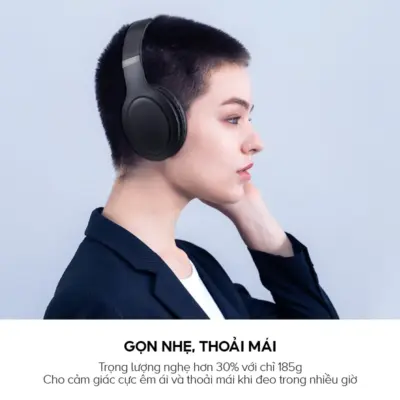 Tai Nghe Headphone HAVIT H633BT, Bluetooth 5.1 Công Thái Học, Nghe Đến 22H - Hàng Chính Hãng - Đắm chìm trong không gian âm nhạc của riêng bạn với tai nghe chụp tai <strong>HAVIT H633BT</strong>. Nổi bật với thiết kế công thái học siêu nhẹ và đệm tai mềm mại, sản phẩm mang lại cảm giác đeo thoải mái suốt cả ngày dài. Tận hưởng âm nhạc không giới hạn với thời lượng pin ấn tượng lên đến 22 giờ chỉ với một lần sạc. Chất âm sống động với âm bass mạnh mẽ, nội lực, phù hợp với mọi thể loại nhạc. Kết nối Bluetooth 5.1 ổn định, thiết kế gập gọn tiện lợi và micro đàm thoại tích hợp biến <strong>HAVIT H633BT</strong> trở thành người bạn đồng hành lý tưởng cho công việc, học tập và những chuyến đi.