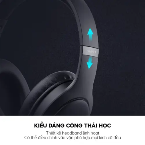 Tai Nghe Headphone HAVIT H633BT, Bluetooth 5.1 Công Thái Học, Nghe Đến 22H - Hàng Chính Hãng - Hình ảnh 8