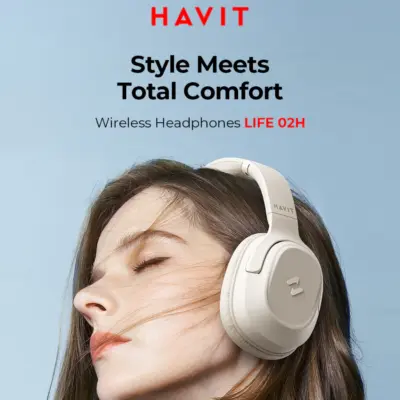 Headphone Bluetooth HAVIT H612BT, Âm thanh Stereo, Nghe Đến 50 giờ, App Havit Life - BH 12 Tháng - Trải nghiệm tự do âm nhạc không giới hạn với tai nghe headphone <strong>HAVIT H612BT</strong>. Đây là nhà vô địch về thời lượng pin, cung cấp đến 50 giờ nghe nhạc liên tục, cho phép bạn sử dụng cả tuần dài mà không cần sạc. Tận hưởng chất âm stereo sống động và cá nhân hóa trải nghiệm nghe của bạn với khả năng tùy chỉnh Equalizer (EQ) chuyên sâu thông qua App Havit Life. Với thiết kế công thái học siêu nhẹ, đệm tai mềm mại và khả năng gập gọn tiện lợi, <strong>HAVIT H612BT</strong> là người bạn đồng hành lý tưởng cho công việc, học tập và mọi hành trình, được đảm bảo chất lượng với chính sách bảo hành 12 tháng.