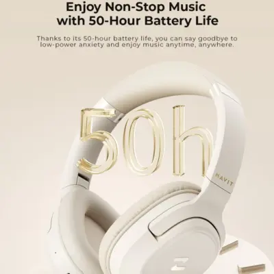 Headphone Bluetooth HAVIT H612BT, Âm thanh Stereo, Nghe Đến 50 giờ, App Havit Life - BH 12 Tháng - Trải nghiệm tự do âm nhạc không giới hạn với tai nghe headphone <strong>HAVIT H612BT</strong>. Đây là nhà vô địch về thời lượng pin, cung cấp đến 50 giờ nghe nhạc liên tục, cho phép bạn sử dụng cả tuần dài mà không cần sạc. Tận hưởng chất âm stereo sống động và cá nhân hóa trải nghiệm nghe của bạn với khả năng tùy chỉnh Equalizer (EQ) chuyên sâu thông qua App Havit Life. Với thiết kế công thái học siêu nhẹ, đệm tai mềm mại và khả năng gập gọn tiện lợi, <strong>HAVIT H612BT</strong> là người bạn đồng hành lý tưởng cho công việc, học tập và mọi hành trình, được đảm bảo chất lượng với chính sách bảo hành 12 tháng.