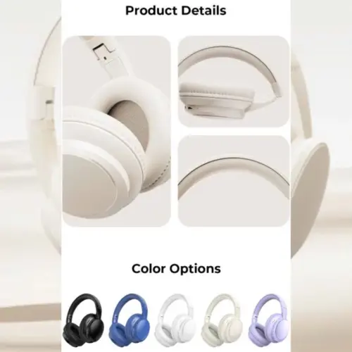 Tai Nghe Bluetooth Headphone HAVIT H619BT, Driver 40mm, BT 5.4, Có 3 Chế Độ EQ, Nghe Đến 20H - Chính Hãng BH 12 Tháng - Hình ảnh 3