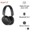 Tai Nghe Headphone HAVIT H655BT, Bluetooth 5.3, Chống Ồn ANC, Nghe Đến 65H - Hàng Chính Hãng