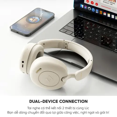 Tai Nghe Headphone HAVIT H655BT, Bluetooth 5.3, Chống Ồn ANC, Nghe Đến 65H - Hàng Chính Hãng - Hình ảnh 9