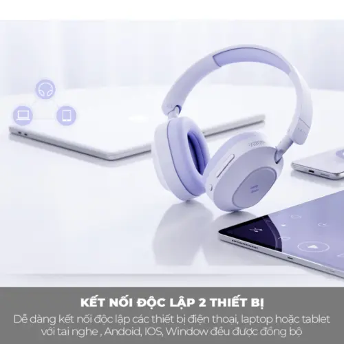 Tai Nghe Headphone HAVIT LIFE NC01H, Bluetooth 5.4, Chống Ồn ANC, Nghe Đến 80H - Hàng Chính Hãng - Hình ảnh 7