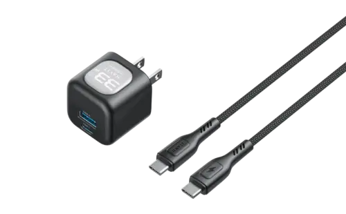 Combo Cốc - Cáp Sạc Nhanh HAVIT UC233, Sạc Nhanh PD 30W + USB-A 30W, Cáp C-C PD 60W - BH 12 Tháng