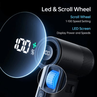 Quạt cầm tay Jisulife Handheld Fan Ultra 2, pin 9.000mAh, 100 mức gió, giảm ồn gấp 3 lần, cảm biến gió 17m/s - Phá vỡ mọi giới hạn của một chiếc quạt mini, <strong>quạt cầm tay Jisulife Handheld Fan Ultra 2</strong> là một siêu phẩm công nghệ dành cho những ai tìm kiếm sự đỉnh cao. Trải nghiệm sức mạnh của một cơn bão di động với tốc độ gió lên đến 17m/s, cùng khả năng tùy chỉnh chính xác 100 mức gió qua màn hình LED thông minh. Viên pin "khủng long" 9.000mAh không chỉ cho thời gian sử dụng bất tận mà còn kiêm luôn chức năng sạc dự phòng. Đặc biệt, công nghệ giảm ồn gấp 3 lần mang đến sự tĩnh lặng đáng kinh ngạc. <strong>Quạt cầm tay Jisulife Handheld Fan Ultra 2</strong> không chỉ làm mát, nó định nghĩa lại trải nghiệm của bạn.