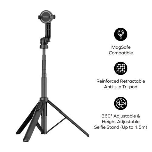 Gậy tự sướng ba chân từ tính MOMAX KM17D Snap Pole có điều khiển từ xa không dây - Hình ảnh 14