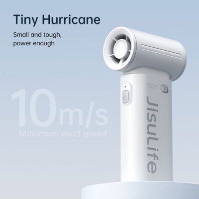Quạt Cầm Tay Mini Jisulife Life 9, 5 Cấp Độ Gió, Pin 3600mAh/5000mAh, Sử Dụng 12H, Bảo Hành 12 Tháng - Quạt cầm tay mini <strong>Jisulife Life 9</strong> với công nghệ <strong>Jisulife Life 9</strong>, thiết kế 9 cánh quạt, động cơ không chổi than, tốc độ gió tối đa 10m/s. Pin 3600mAh/5000mAh cho thời gian sử dụng 12-18 giờ, 5 cấp độ gió, trọng lượng 160g, chất liệu ABS bền bỉ. Sạc USB-C, bảo hành 12 tháng, lý tưởng cho du lịch, văn phòng, ngoài trời.