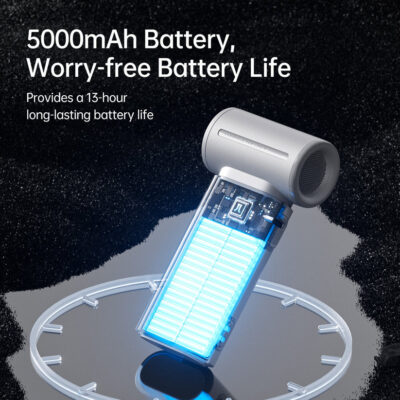 Quạt Cầm Tay Mini Jisulife Life 9, 5 Cấp Độ Gió, Pin 3600mAh/5000mAh, Sử Dụng 12H, Bảo Hành 12 Tháng - Quạt cầm tay mini <strong>Jisulife Life 9</strong> với công nghệ <strong>Jisulife Life 9</strong>, thiết kế 9 cánh quạt, động cơ không chổi than, tốc độ gió tối đa 10m/s. Pin 3600mAh/5000mAh cho thời gian sử dụng 12-18 giờ, 5 cấp độ gió, trọng lượng 160g, chất liệu ABS bền bỉ. Sạc USB-C, bảo hành 12 tháng, lý tưởng cho du lịch, văn phòng, ngoài trời.