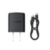 Bộ sạc hiệu Baseus Palm 1C 20W US - Kèm cáp USB-C to USB-C 1m - Quay trở lại với sự ổn định và chất lượng âm thanh nguyên bản cùng tai nghe <strong>Baseus Encok C18</strong>. Đây là giải pháp hoàn hảo cho các dòng smartphone, tablet đã loại bỏ cổng 3.5mm, với kết nối Type-C cắm là chạy, không cần sạc pin, không lo mất kết nối. Được trang bị màng loa dynamic 10mm, tai nghe mang đến chất âm trong trẻo, bass sâu và cân bằng. Thiết kế earbud bán in-ear tạo cảm giác đeo thoải mái suốt cả ngày dài. Tích hợp micro HD và cụm phím điều khiển đa chức năng, <strong>Baseus Encok C18</strong> không chỉ lý tưởng để nghe nhạc mà còn hoàn hảo cho việc đàm thoại hay học online. Sự lựa chọn đáng tin cậy cho trải nghiệm âm thanh liền mạch.