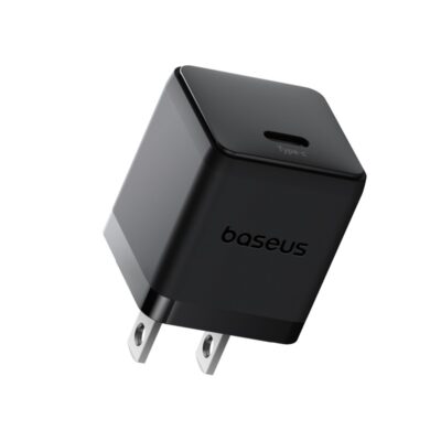Bộ sạc hiệu Baseus Palm 1C 20W US - Kèm cáp USB-C to USB-C 1m - Trải nghiệm sức mạnh sạc nhanh trong một thiết kế nhỏ gọn đến kinh ngạc với bộ sạc <strong>Baseus Palm 1C 20W US</strong>. Với kích thước chỉ nằm gọn trong lòng bàn tay, củ sạc này cung cấp công suất 20W mạnh mẽ, giúp sạc đầy 60% pin cho các dòng điện thoại Android cao cấp chỉ trong 30 phút. Đặc biệt, bộ sản phẩm là một giải pháp toàn diện khi đi kèm sẵn cáp sạc USB-C to USB-C dài 1m chất lượng cao từ Baseus, giúp bạn tiết kiệm chi phí và luôn sẵn sàng nạp năng lượng. An toàn, tiện lợi và hiệu quả, <strong>Baseus Palm 1C 20W US</strong> là lựa chọn hoàn hảo cho người dùng Samsung, Google Pixel, iPad và các thiết bị Type-C khác.
