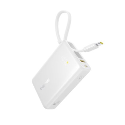 Sạc dự phòng hiệu Baseus PicoGo Digital Display with Built-in USB-C Cable 10000mAh 45W - Khám phá sức mạnh đáng kinh ngạc trong một thân hình siêu nhỏ gọn với <strong>Baseus PicoGo Digital Display</strong>. Đây là cuộc cách mạng trong thế giới sạc dự phòng, mang đến công suất 45W mạnh mẽ, đủ sức sạc nhanh cho cả laptop như MacBook Air, tablet và điện thoại. Với dung lượng 10000mAh và sợi cáp USB-C tích hợp sẵn, bạn sẽ không bao giờ phải lo lắng về việc quên cáp hay hết pin. Màn hình LED kỹ thuật số hiển thị chính xác % pin còn lại, giúp bạn luôn chủ động. Siêu di động, mạnh mẽ và tiện lợi, <strong>Baseus PicoGo Digital Display</strong> là nguồn năng lượng lý tưởng cho người dùng công nghệ năng động, yêu thích sự tối giản.