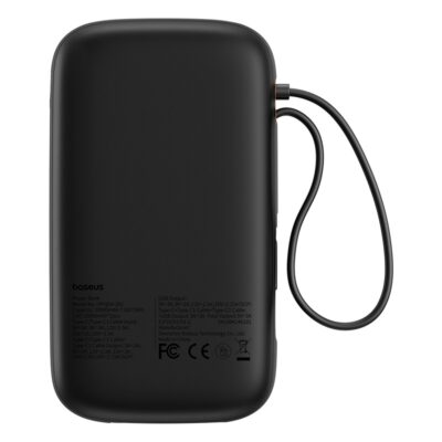 Sạc dự phòng hiệu Baseus QPow 2 Digital Display Fast-Charging 10000mAh 30W - Trải nghiệm sự cân bằng hoàn hảo giữa sức mạnh và tính di động với sạc dự phòng <strong>Baseus QPow 2</strong> 10000mAh 30W. Đây là giải pháp năng lượng tối ưu cho người dùng năng động, nổi bật với sợi cáp sạc nhanh tích hợp sẵn, loại bỏ hoàn toàn nỗi lo quên mang theo cáp. Công suất 30W mạnh mẽ cho phép sạc nhanh không chỉ cho điện thoại mà còn cho cả iPad và tablet. Với dung lượng 10000mAh lý tưởng cho việc sử dụng hàng ngày và màn hình LED kỹ thuật số, bạn sẽ luôn chủ động. Siêu nhỏ gọn, đa năng và mạnh mẽ, <strong>Baseus QPow 2</strong> là người bạn đồng hành không thể thiếu mỗi ngày.