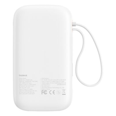 Sạc dự phòng hiệu Baseus QPow 2 Digital Display Fast-Charging 10000mAh 30W - Trải nghiệm sự cân bằng hoàn hảo giữa sức mạnh và tính di động với sạc dự phòng <strong>Baseus QPow 2</strong> 10000mAh 30W. Đây là giải pháp năng lượng tối ưu cho người dùng năng động, nổi bật với sợi cáp sạc nhanh tích hợp sẵn, loại bỏ hoàn toàn nỗi lo quên mang theo cáp. Công suất 30W mạnh mẽ cho phép sạc nhanh không chỉ cho điện thoại mà còn cho cả iPad và tablet. Với dung lượng 10000mAh lý tưởng cho việc sử dụng hàng ngày và màn hình LED kỹ thuật số, bạn sẽ luôn chủ động. Siêu nhỏ gọn, đa năng và mạnh mẽ, <strong>Baseus QPow 2</strong> là người bạn đồng hành không thể thiếu mỗi ngày.