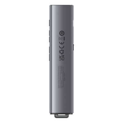 Bút trình chiếu hiệu Baseus Orange Dot AI Wireless Presenter (Red Laser)(Charging) - Nâng tầm đẳng cấp và sự chuyên nghiệp cho mọi bài thuyết trình của bạn với bút trình chiếu <strong>Baseus Orange Dot AI Wireless Presenter (Red Laser)</strong>. Sản phẩm từng đoạt giải thưởng thiết kế Red Dot danh giá, với kiểu dáng tối giản, sang trọng và nút bấm màu cam đặc trưng. Không chỉ là một chiếc bút lật trang thông thường, nó còn được trang bị các tính năng AI thông minh như mở siêu liên kết, điều khiển âm lượng. Tia laser đỏ sắc nét, khoảng cách điều khiển không dây lên đến 50m và pin sạc Type-C tiện lợi cho thời gian sử dụng đến 90 ngày. Đầu nhận USB được cất giữ bằng nam châm ngay trong thân bút, loại bỏ hoàn toàn nỗi lo thất lạc. Hãy làm chủ mọi sân khấu với <strong>Baseus Orange Dot AI Wireless Presenter (Red Laser)</strong>.