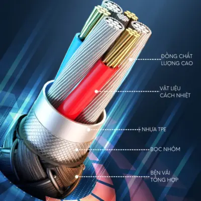 Dây sạc nhanh type C PD100W chính hãng Remax RC-172 dành cho điện thoại Samsung Huawei Xiaomi bện vải siêu bền - Khai phóng tốc độ sạc tối đa cho hệ sinh thái công nghệ của bạn với cáp sạc nhanh <strong>Remax RC-172</strong>. Sợi cáp Type-C to Type-C này hỗ trợ công suất Power Delivery (PD) khủng lên đến 100W, không chỉ kích hoạt chế độ sạc siêu nhanh cho Samsung, Huawei, Xiaomi mà còn đủ sức nạp năng lượng cho cả MacBook và laptop. Thân cáp được bọc vải dù bện mật độ cao siêu bền, chống rối và chống đứt gãy, đảm bảo tuổi thọ vượt trội. Tích hợp chip E-Marker thông minh để điều chỉnh dòng điện an toàn, <strong>Remax RC-172</strong> là giải pháp năng lượng toàn diện, mạnh mẽ và đáng tin cậy cho mọi thiết bị Type-C của bạn.