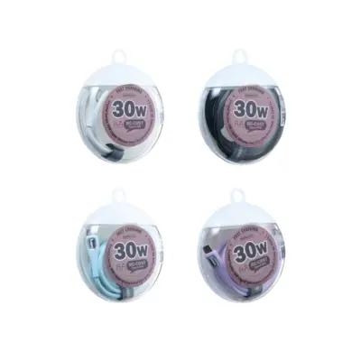 Cáp sạc nhanh Remax RC-C097, công suất 30W, Type-C to L, lõi chất lượng cao, mềm mại và linh hoạt - Nâng tầm trải nghiệm sạc của bạn với cáp sạc nhanh <strong>Remax RC-C097</strong>. Được thiết kế chuyên dụng cho hệ sinh thái Apple, sợi cáp Type-C to Lightning này hỗ trợ công suất sạc nhanh Power Delivery (PD) lên đến 30W, giúp nạp 50% pin cho iPhone chỉ trong 30 phút. Điểm nhấn đặc biệt là lớp vỏ bọc silicone cao cấp siêu mềm mại, linh hoạt, chống rối và mang lại cảm giác cầm nắm cực kỳ dễ chịu. Lõi đồng nguyên chất chất lượng cao cùng chip thông minh tích hợp đảm bảo dòng sạc ổn định và an toàn tuyệt đối cho thiết bị của bạn. Bền bỉ, mạnh mẽ và tinh tế, cáp <strong>Remax RC-C097</strong> là sự thay thế hoàn hảo cho sợi cáp zin, mang đến hiệu suất và độ bền vượt trội.