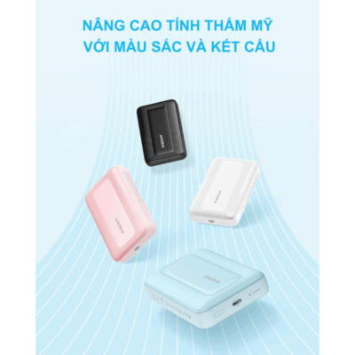 Pin Sạc Dự Phòng Anker Zolo 10.000mAh 30W A1684 Sạc Không Dây Qi2 15W - A1684 - <strong>Pin Sạc Dự Phòng Anker Zolo A1684</strong> dung lượng 10.000mAh, sạc nhanh 30W qua USB-C, sạc không dây Qi2 15W cho iPhone 15/16, Android. Tích hợp cáp USB-C, giá đỡ đa góc, nhiều màu sắc (Đen, Trắng, Xanh, Hồng). <strong>A1684</strong> siêu gọn, lý tưởng cho du lịch.